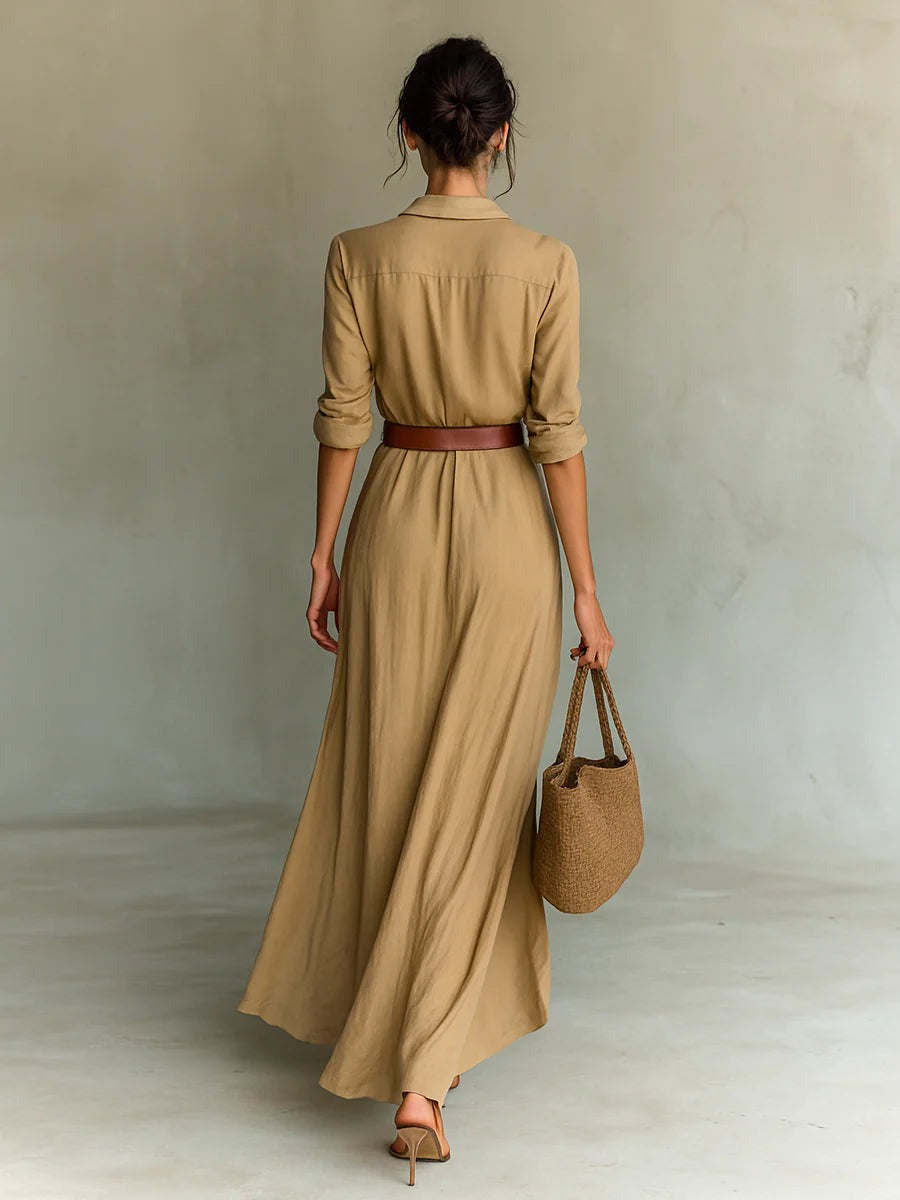 Lenka – rochie cu curea în talie