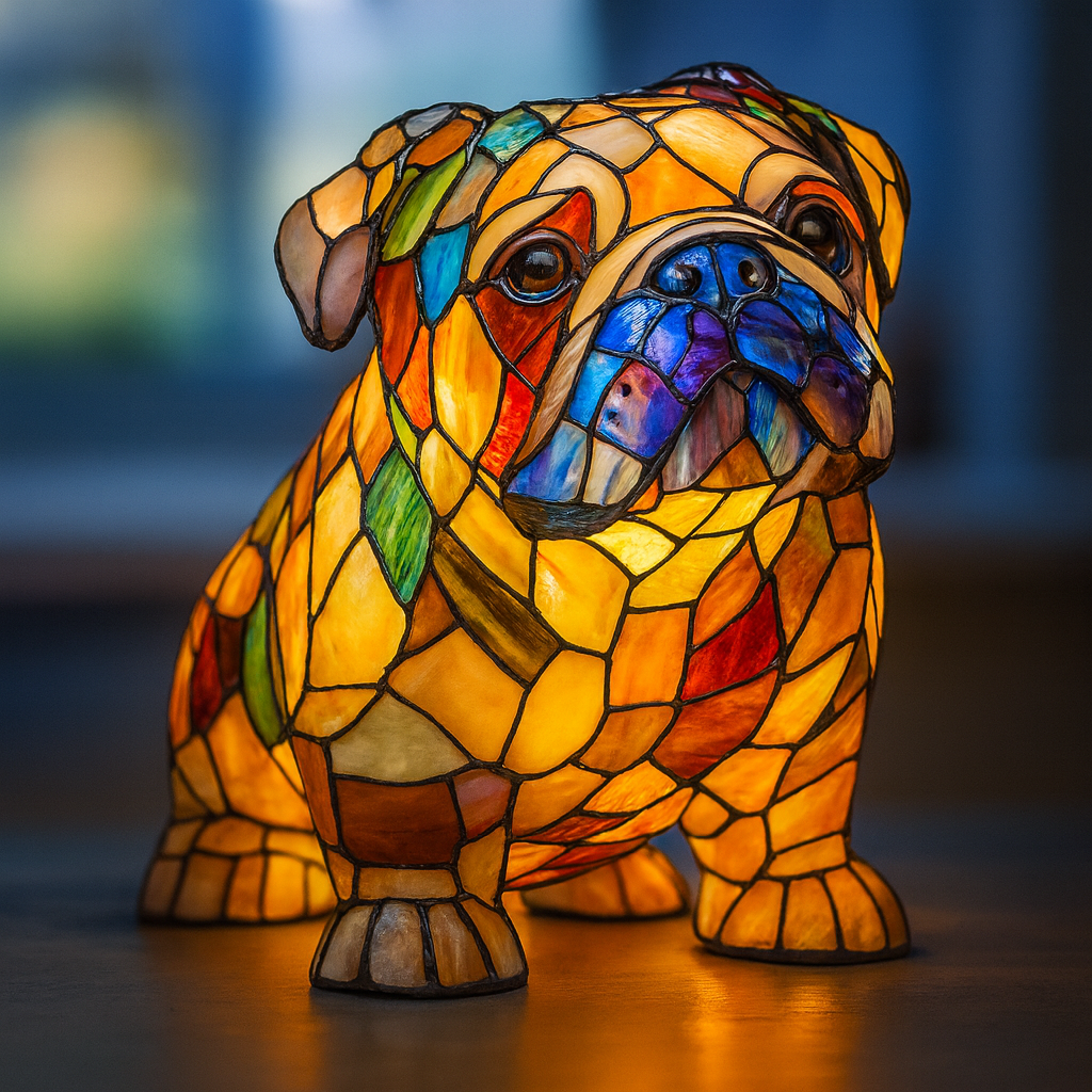 Rita – Lampă decorativă mozaic în formă de cățel
