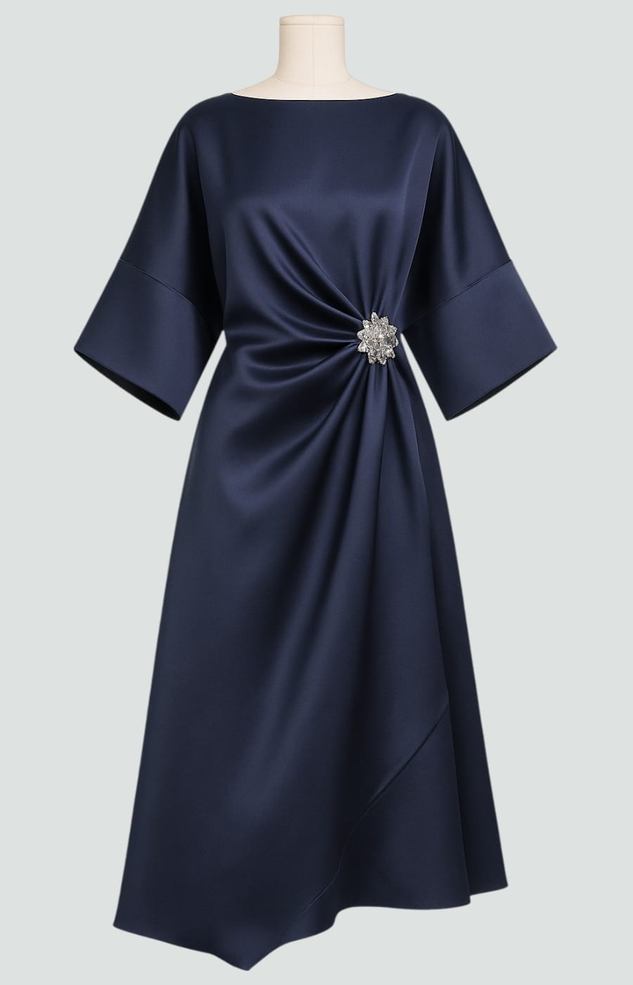 Maria – Rochie lungă elegantă din satin
