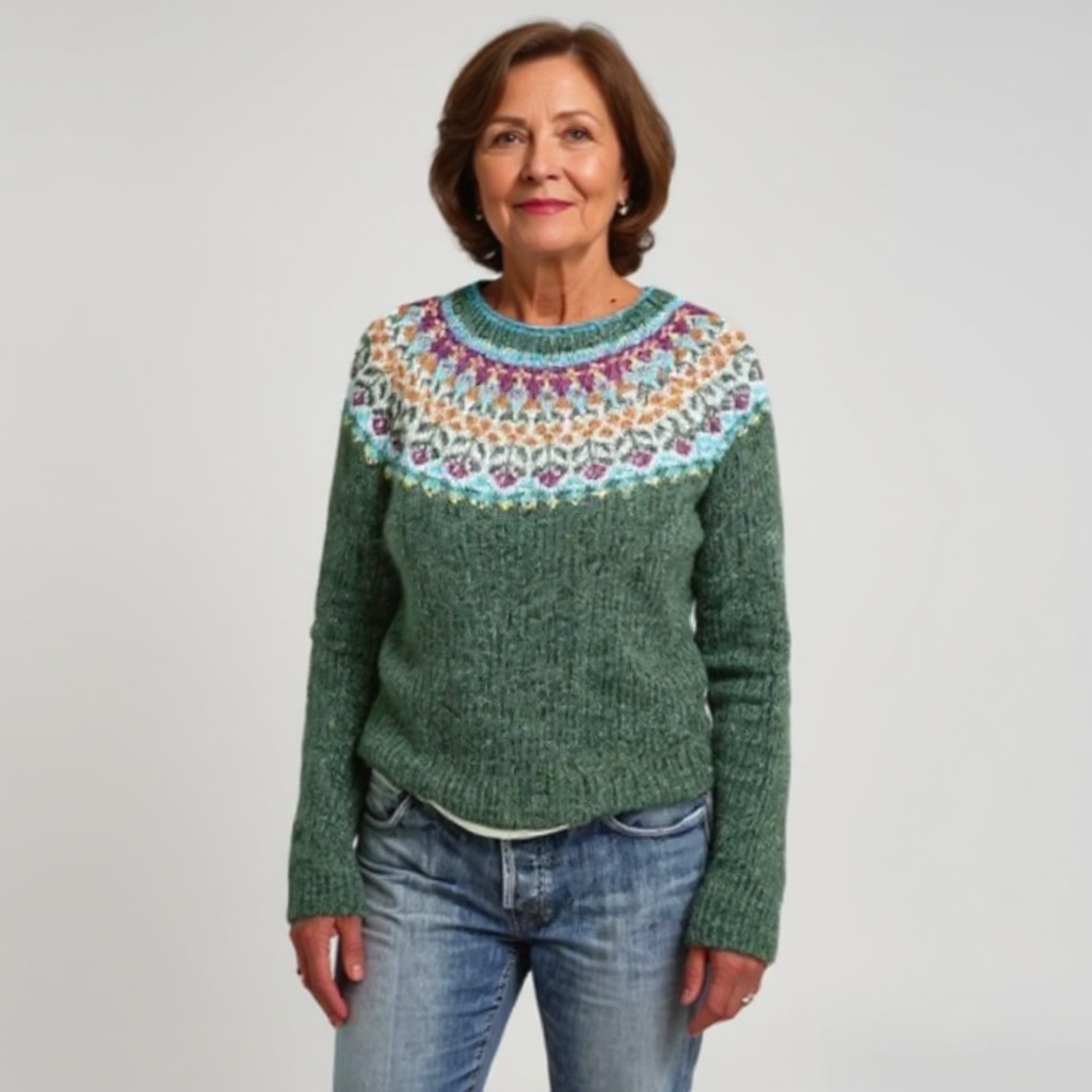 Tatiana – Pulover islandez lucrat manual