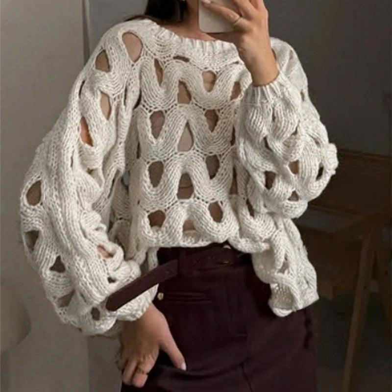 Asuman – Pantaloni casual cu talie înaltă și croi drept