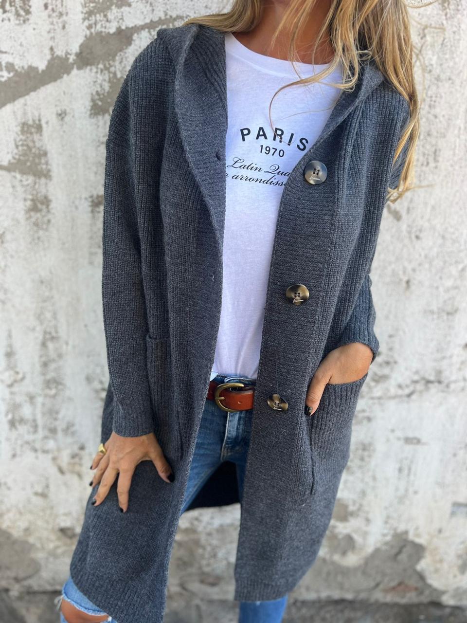 Tara – Cardigan lung și comod: eleganță și finețe absolută