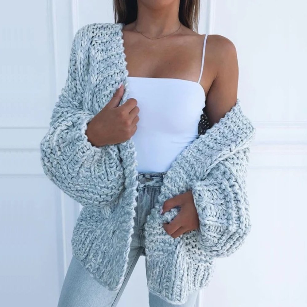Eleanor - Cardigan tricotat gros și relaxat