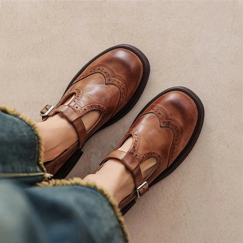 Charlotte - Mary Janes elegante din piele