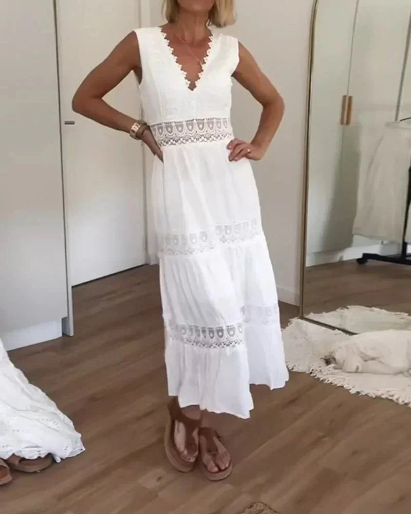 Sofia - Rochie de vară Rosalia lungă și elegantă