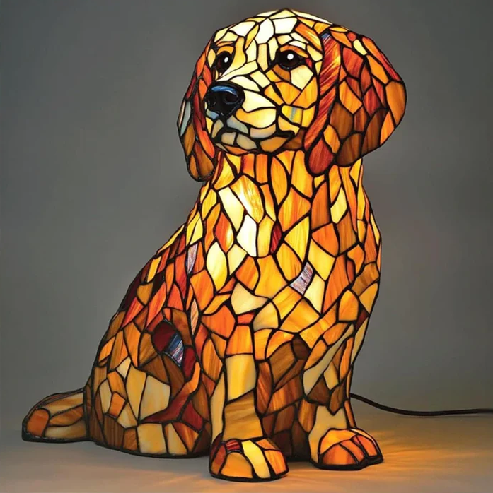Nina – Lampă decorativă mozaic în formă de cățel