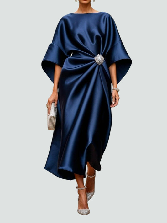 Maria – Rochie lungă elegantă din satin