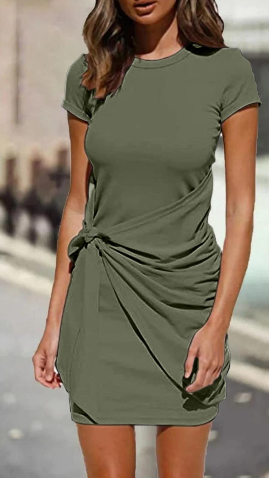 Cristina – Rochie scurtă elegantă cu nod lateral