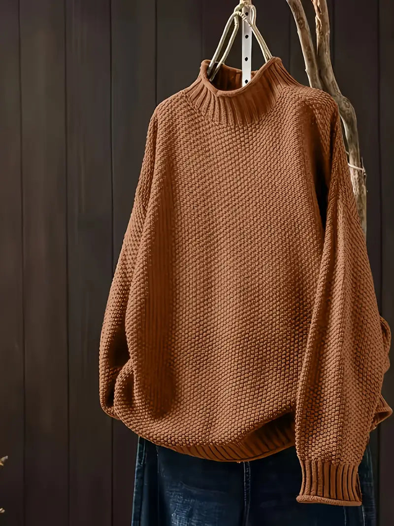 Elena – Pulover casual cu mâneci lungi și croială relaxată