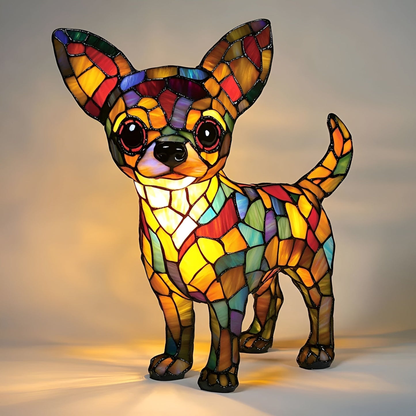 Arya – Lampă decorativă mozaic în formă de cățel