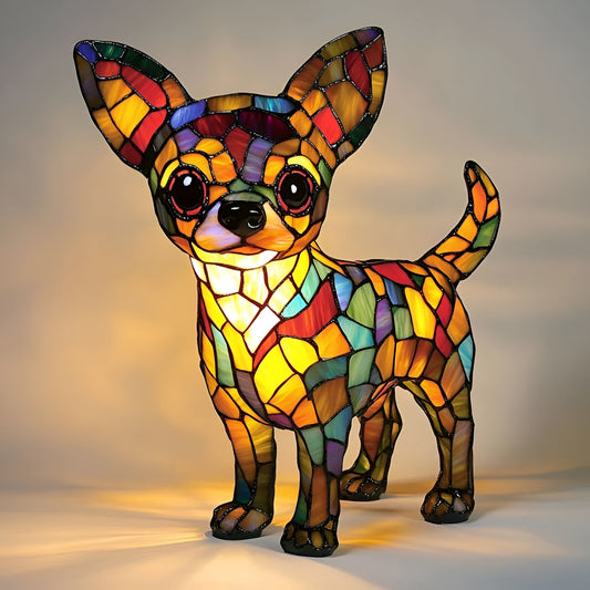 Arya – Lampă decorativă mozaic în formă de cățel
