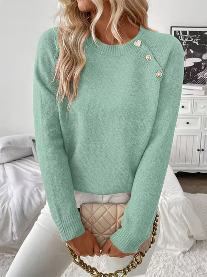 Sorina – Pulover casual tricotat cu mâneci lungi