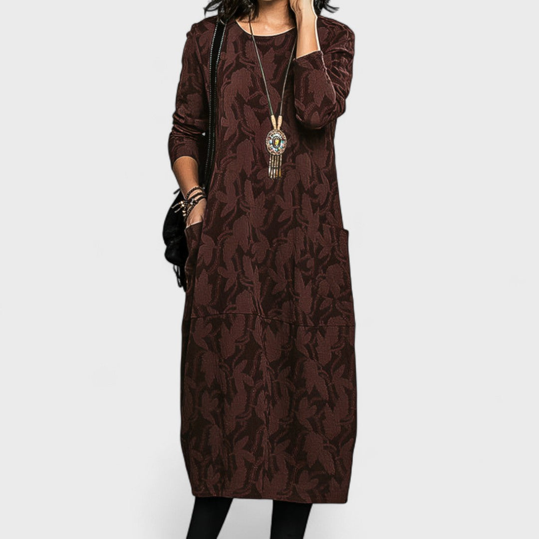 Madeleine – Rochie elegantă cu mâneci lungi și croială feminină