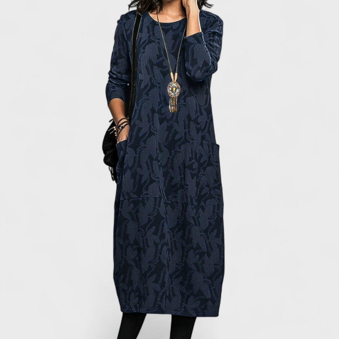 Madeleine – Rochie elegantă cu mâneci lungi și croială feminină