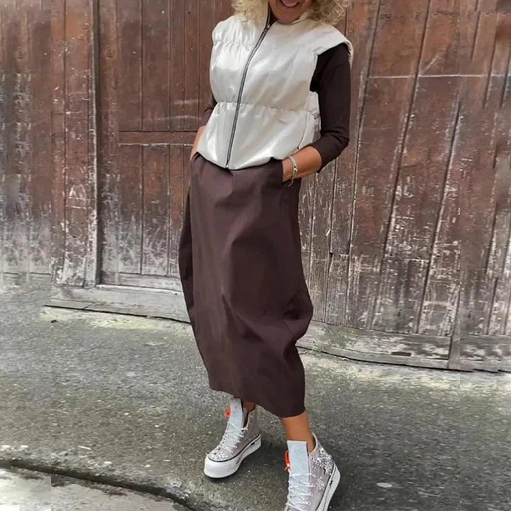 Cornelia – Rochie casual cu buzunare, confort și eleganță zilnică