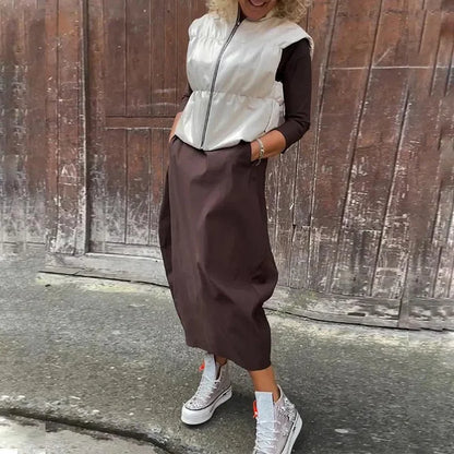 Cornelia – Rochie casual cu buzunare, confort și eleganță zilnică