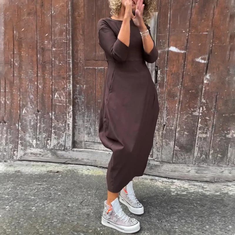 Cornelia – Rochie casual cu buzunare, confort și eleganță zilnică