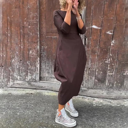 Cornelia – Rochie casual cu buzunare, confort și eleganță zilnică