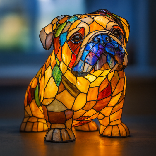 Rita – Lampă decorativă mozaic în formă de cățel