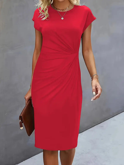 Amara – Rochie Elegantă Cu Drapaj Lateral