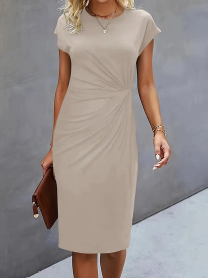 Amara – Rochie Elegantă Cu Drapaj Lateral
