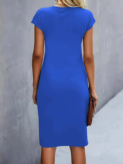Amara – Rochie Elegantă Cu Drapaj Lateral