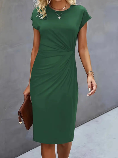 Amara – Rochie Elegantă Cu Drapaj Lateral