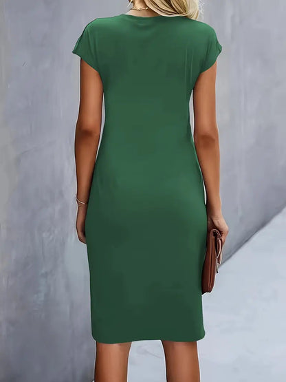 Amara – Rochie Elegantă Cu Drapaj Lateral