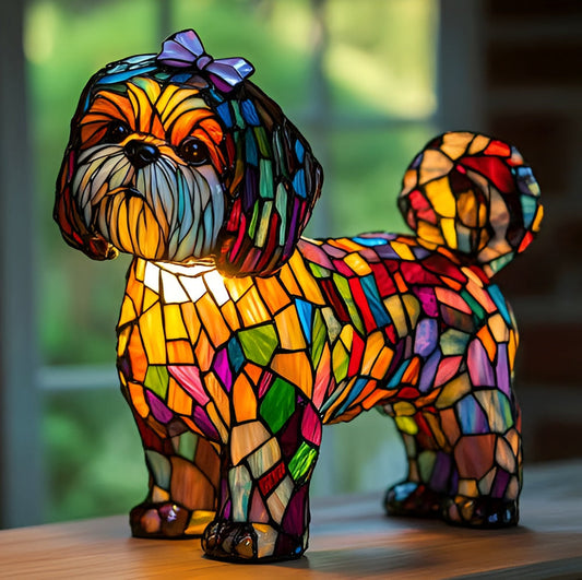 Tasha – Lampă decorativă mozaic în formă de cățel