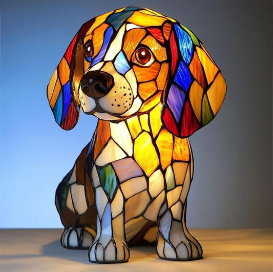Luna – Lampă decorativă mozaic în formă de cățel