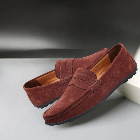 Lifora - Mocasini din piele întoarsă