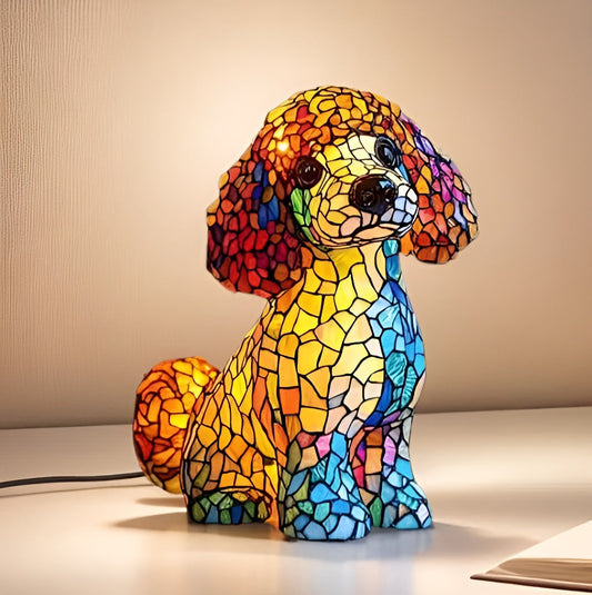 Bella – Lampă decorativă mozaic în formă de cățel