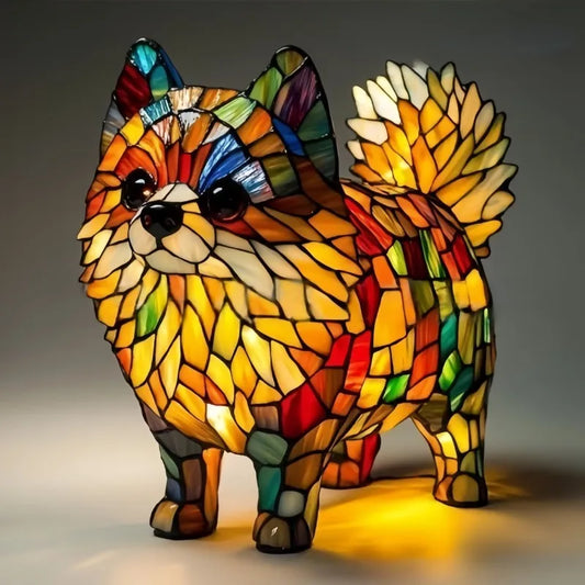 Kiki – Lampă decorativă mozaic în formă de cățel