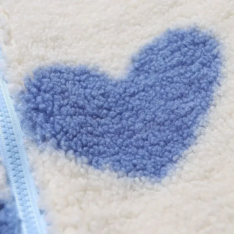 Sorina – Jachetă reversibilă cu imprimeu inimă