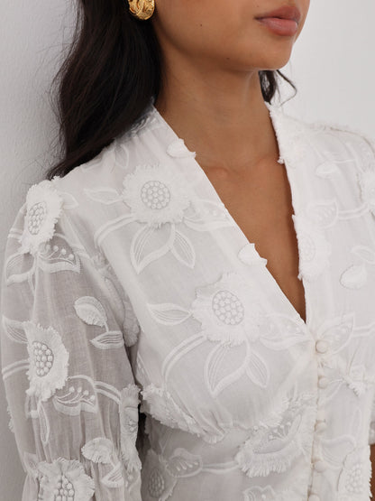 Beatriz - Rochie de vară brodată