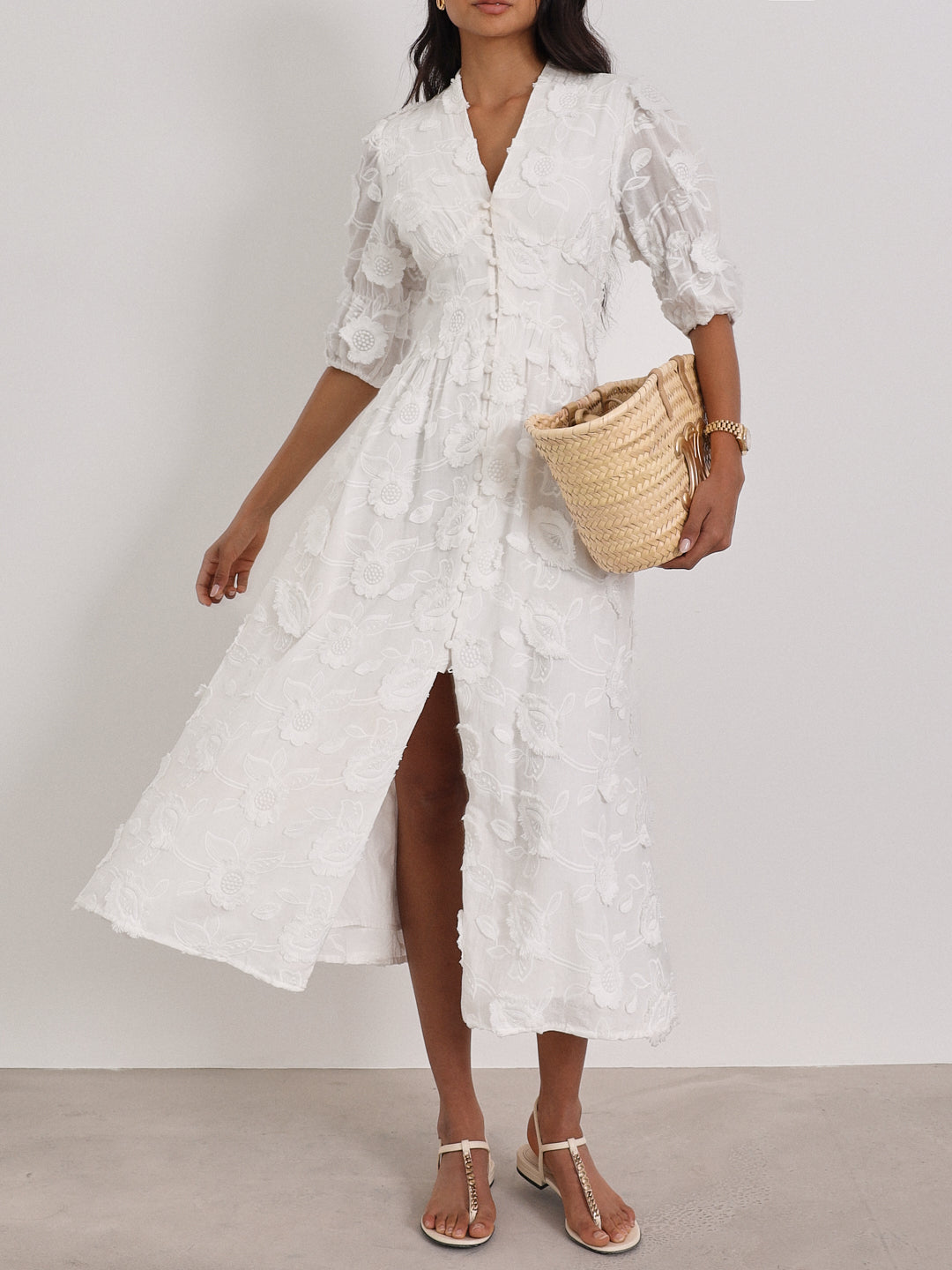 Beatriz - Rochie de vară brodată