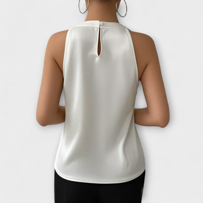 Skye - Satinbluse mit Off-Shoulder-Design