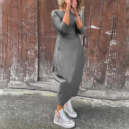 Cornelia – Rochie casual cu buzunare, confort și eleganță zilnică
