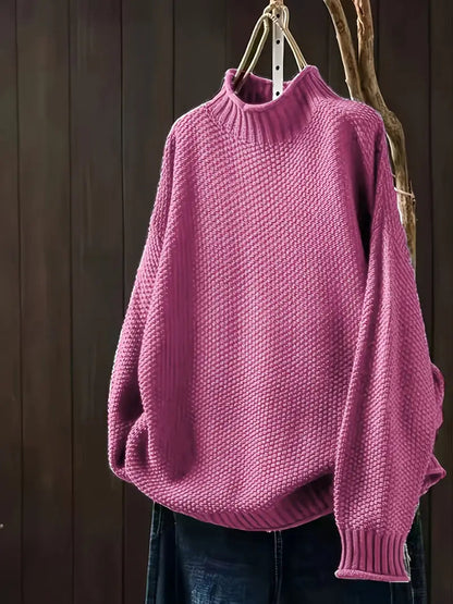Elena – Pulover casual cu mâneci lungi și croială relaxată