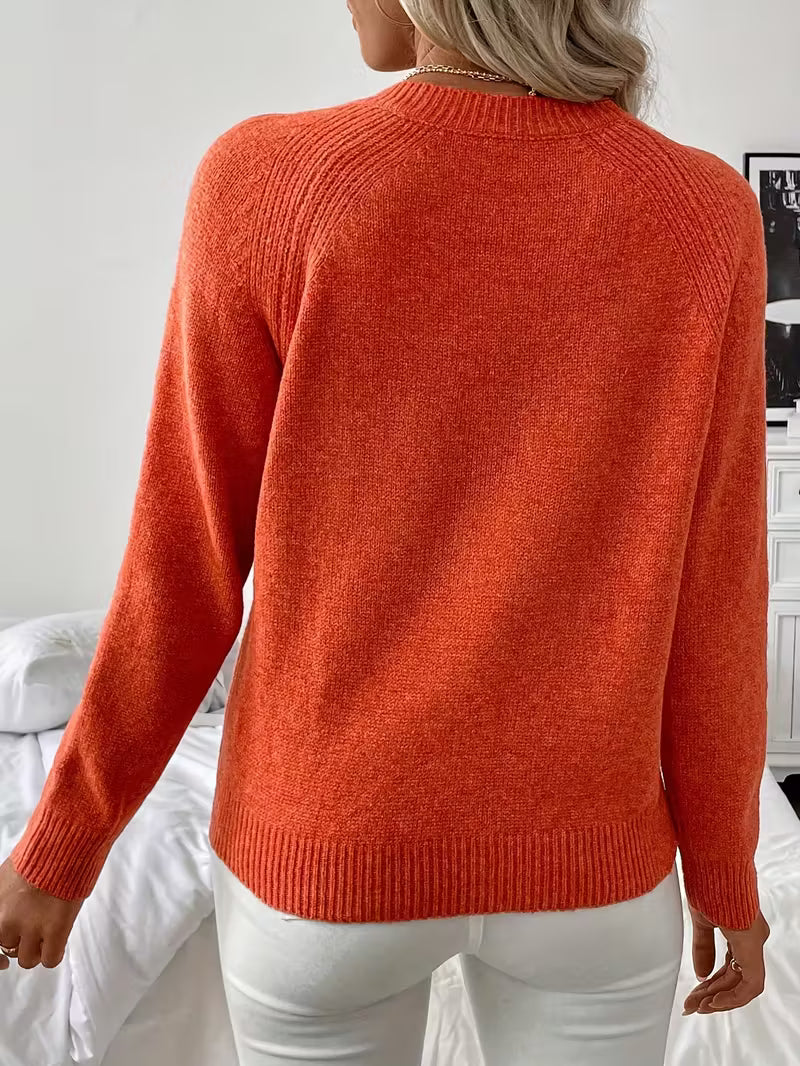 Sorina – Pulover casual tricotat cu mâneci lungi