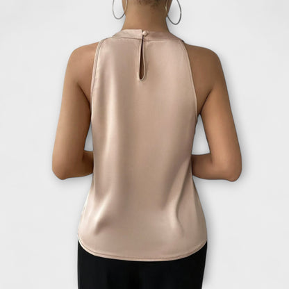 Skye - Satinbluse mit Off-Shoulder-Design