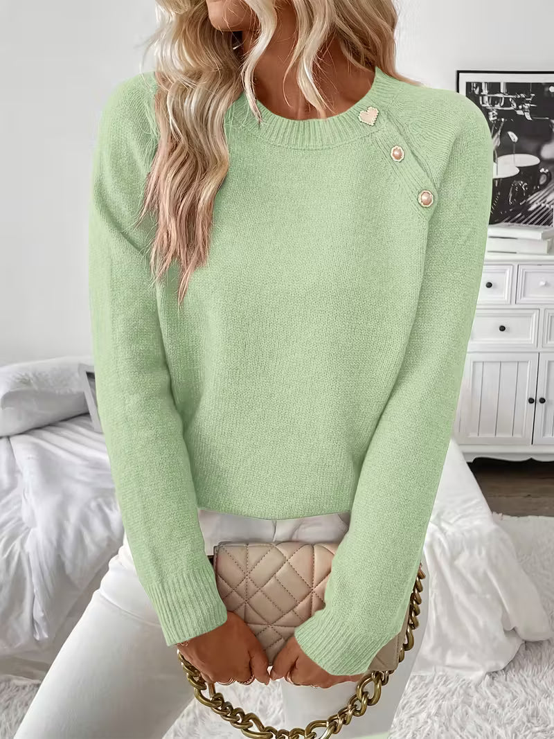 Sorina – Pulover casual tricotat cu mâneci lungi