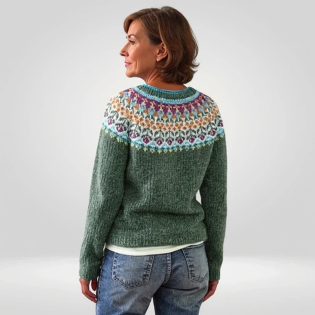 Tatiana – Pulover islandez lucrat manual