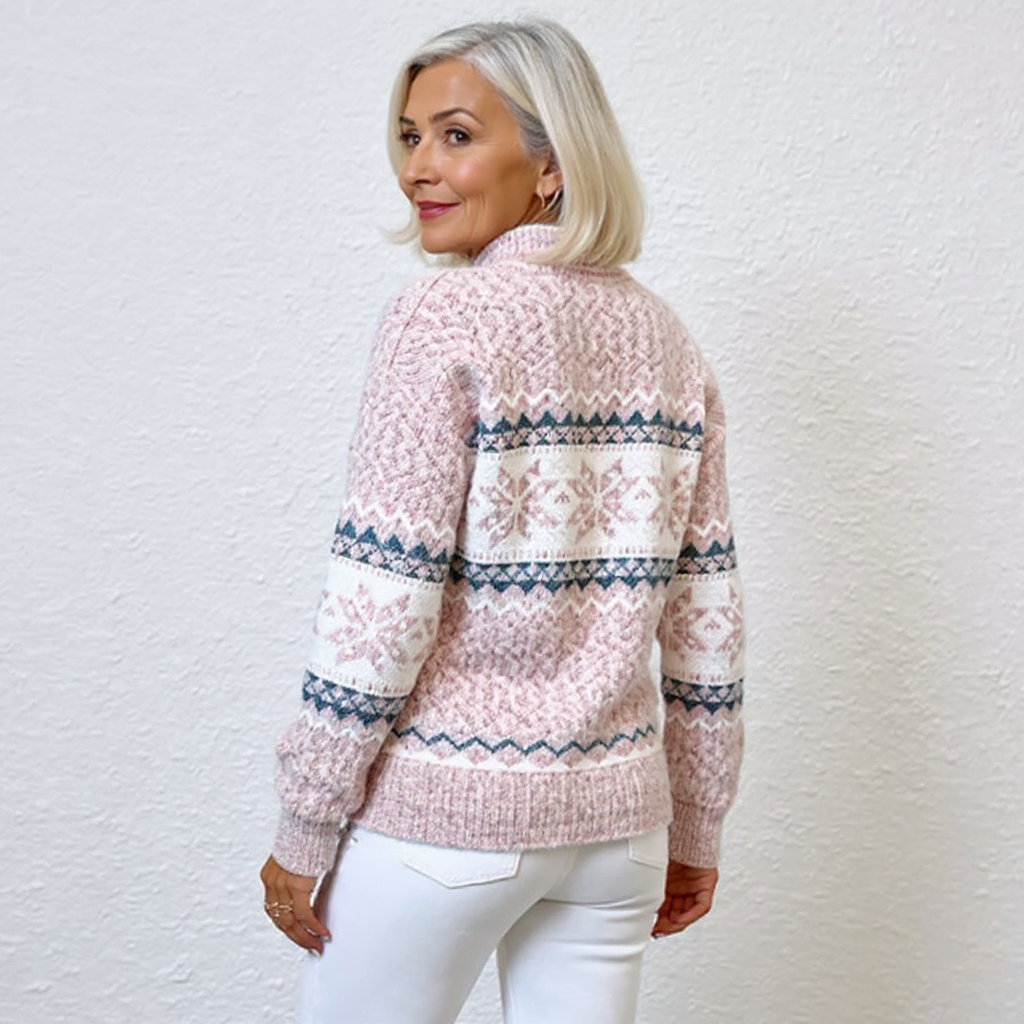 Monica – Pulover islandez lucrat manual