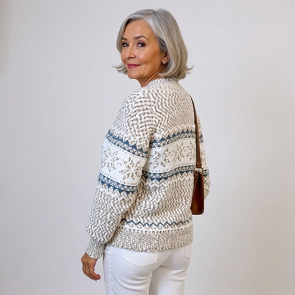 Monica – Pulover islandez lucrat manual
