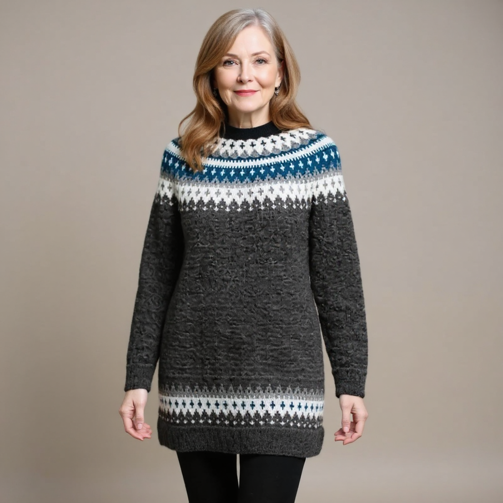 Paula – Pulover islandez lucrat manual