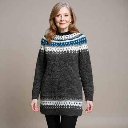 Paula – Pulover islandez lucrat manual