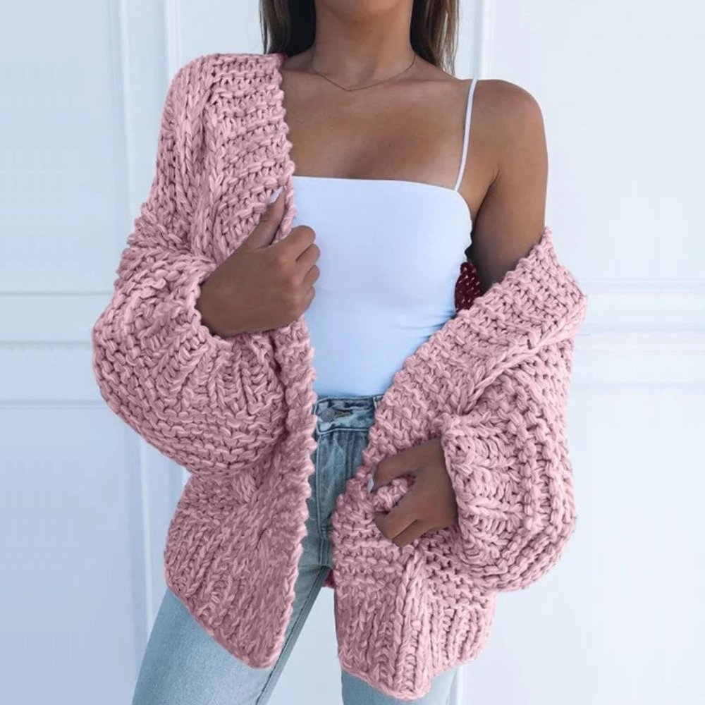 Eleanor - Cardigan tricotat gros și relaxat