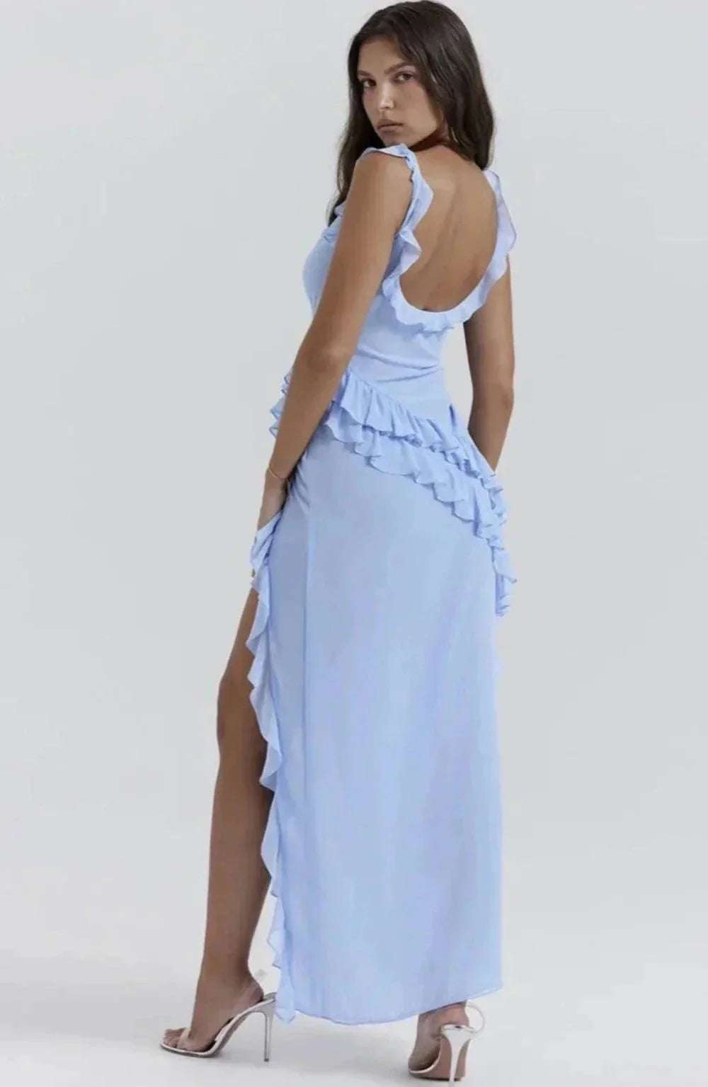 Loana - Rochie Maxi Stilată cu Fendă