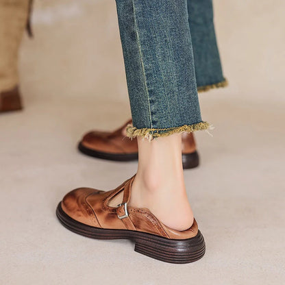 Charlotte - Mary Janes elegante din piele